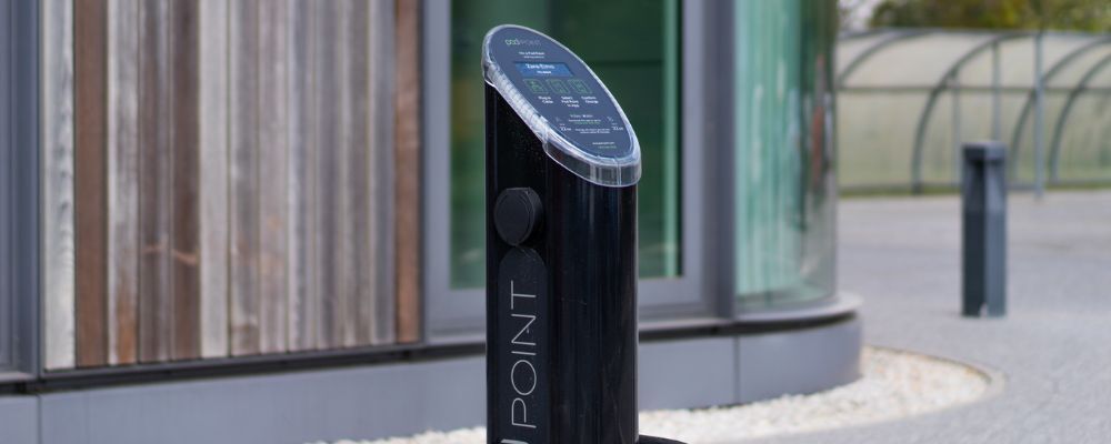 Pod Point twin EV charging unit