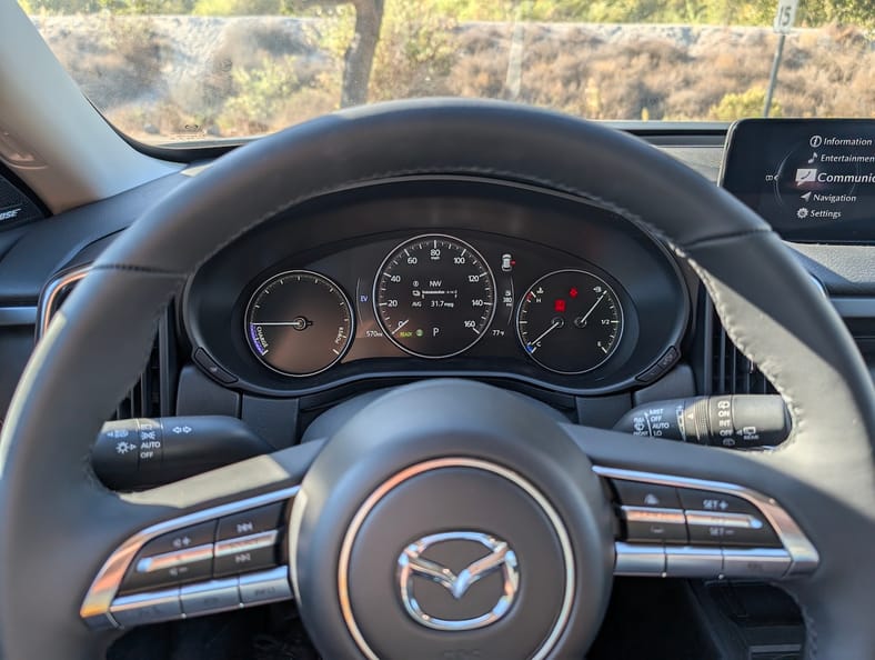 Mazda CX-50 dashboard and gauges