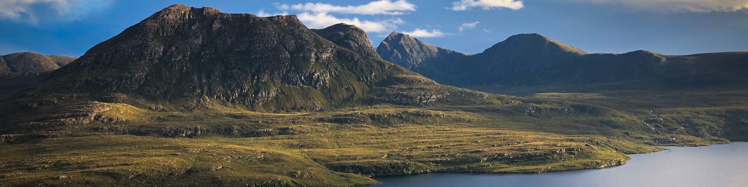 Scottish lake and mountain landscape