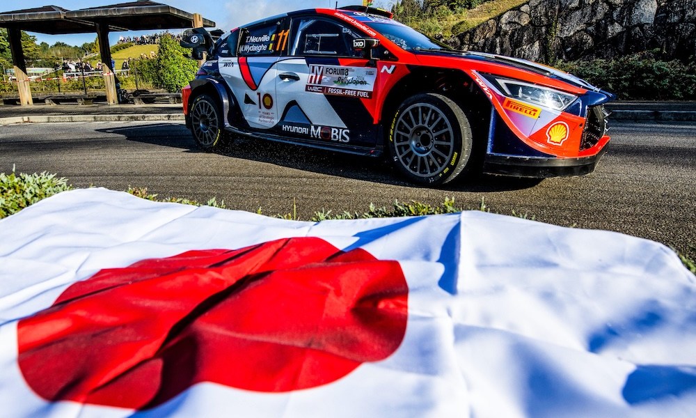 Hyundai Mobis rally car in Japan