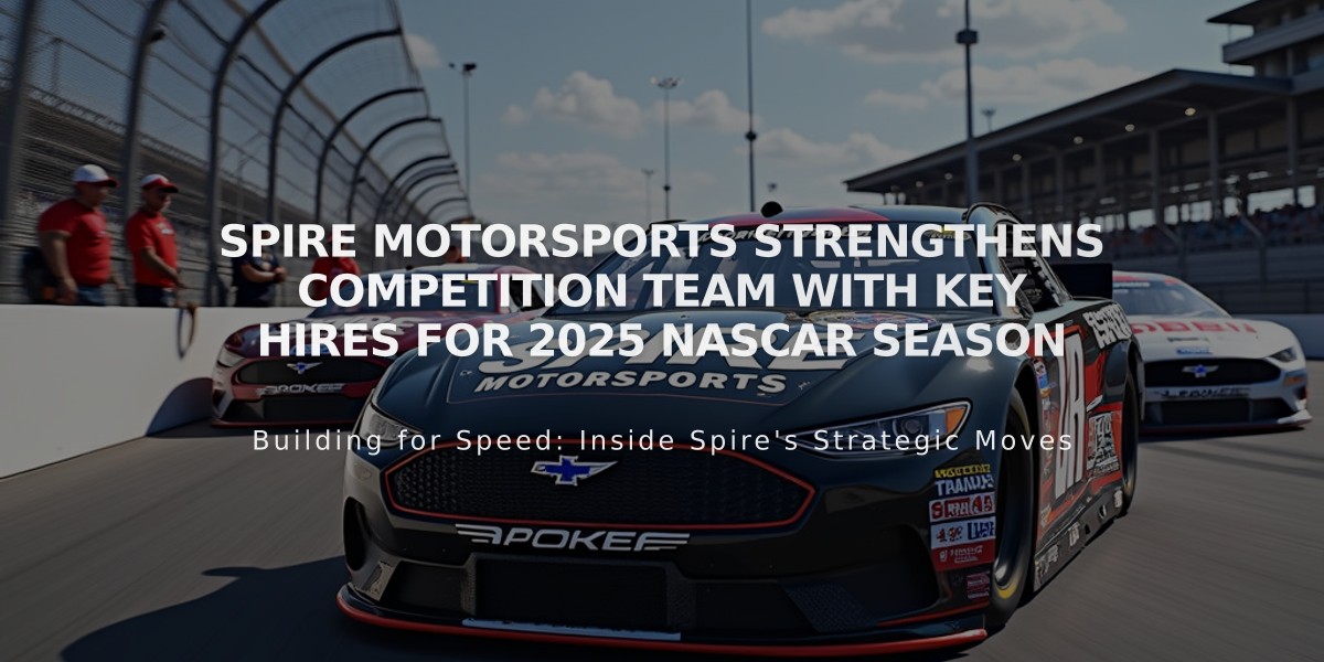 Spire Motorsports strengthens competition team with key hires for 2025 NASCAR season