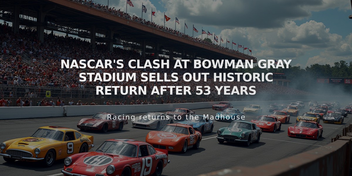 NASCAR's Clash at Bowman Gray Stadium Sells Out Historic Return After 53 Years