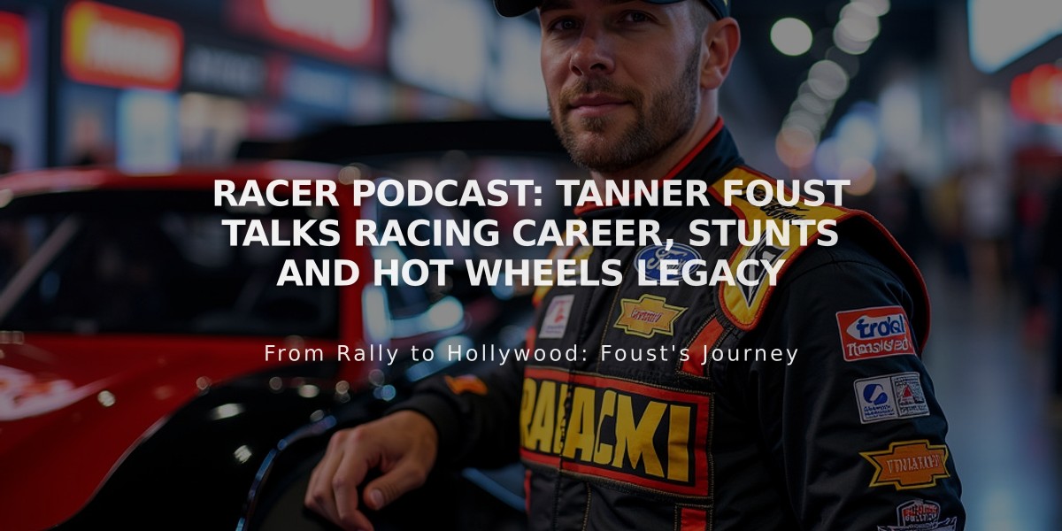 RACER Podcast: Tanner Foust Talks Racing Career, Stunts and Hot Wheels Legacy