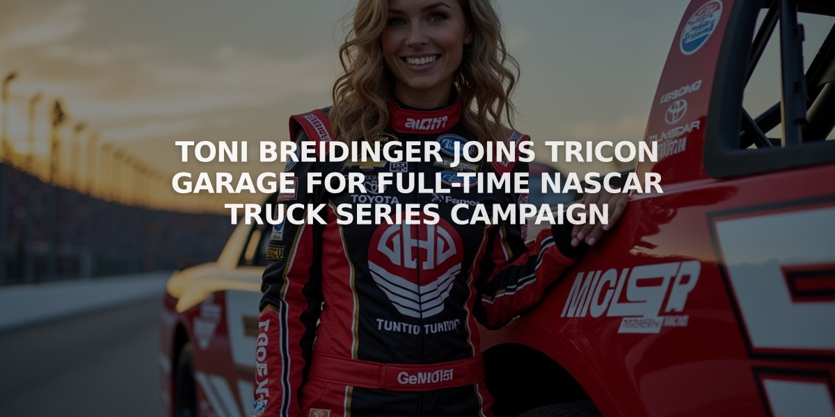 Toni Breidinger Joins TRICON Garage for Full-Time NASCAR Truck Series Campaign