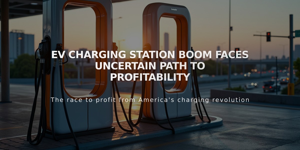 EV Charging Station Boom Faces Uncertain Path to Profitability