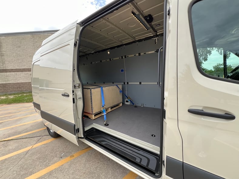 Mercedes eSprinter empty cargo hold