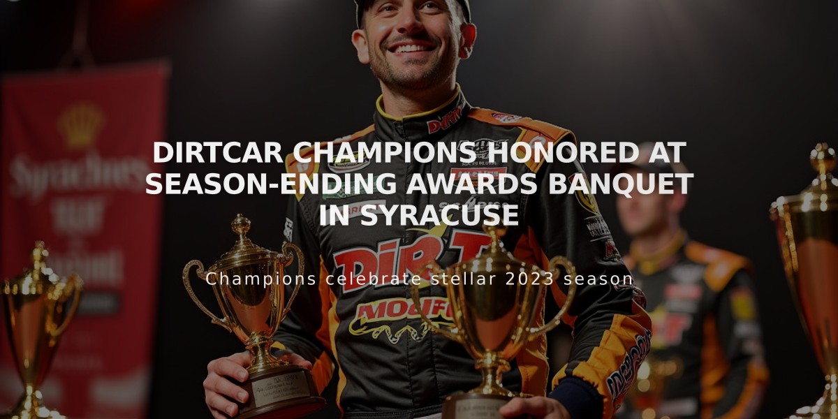 DIRTcar Champions Honored at Season-Ending Awards Banquet in Syracuse