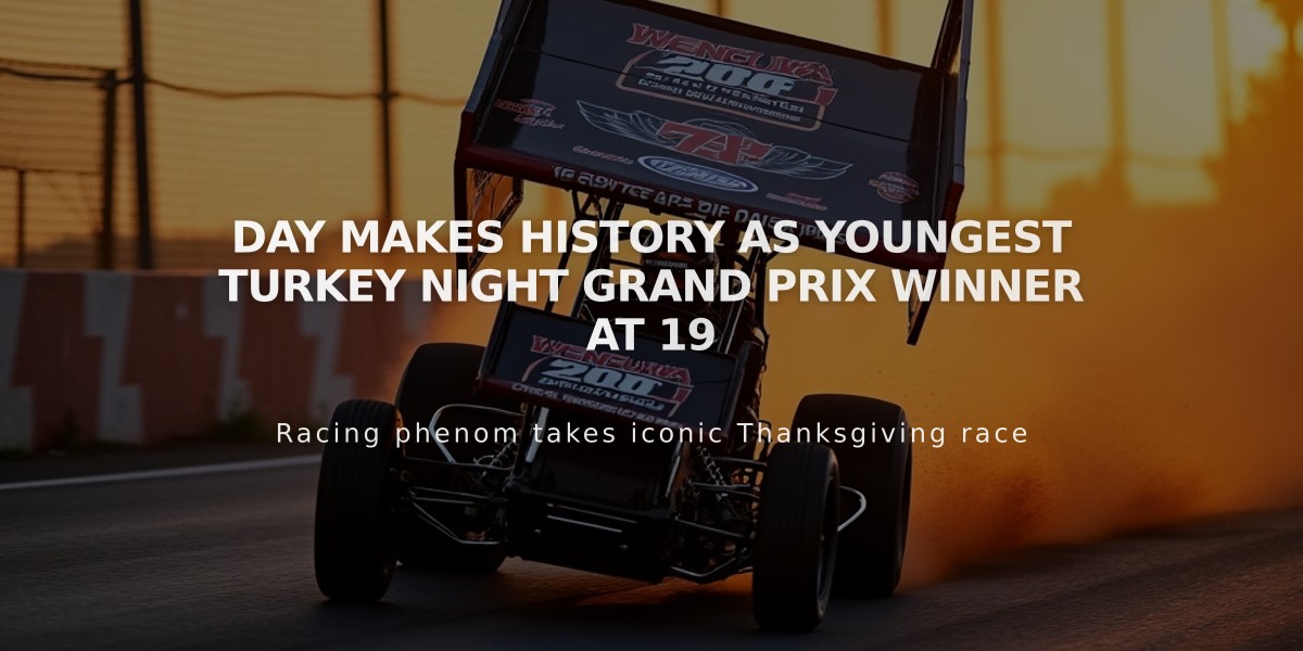 Day Makes History as Youngest Turkey Night Grand Prix Winner at 19