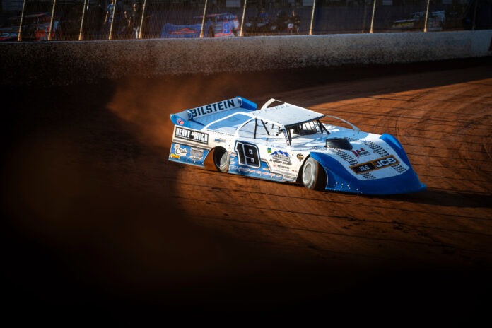 Dustin Sorensen racing dirt track car