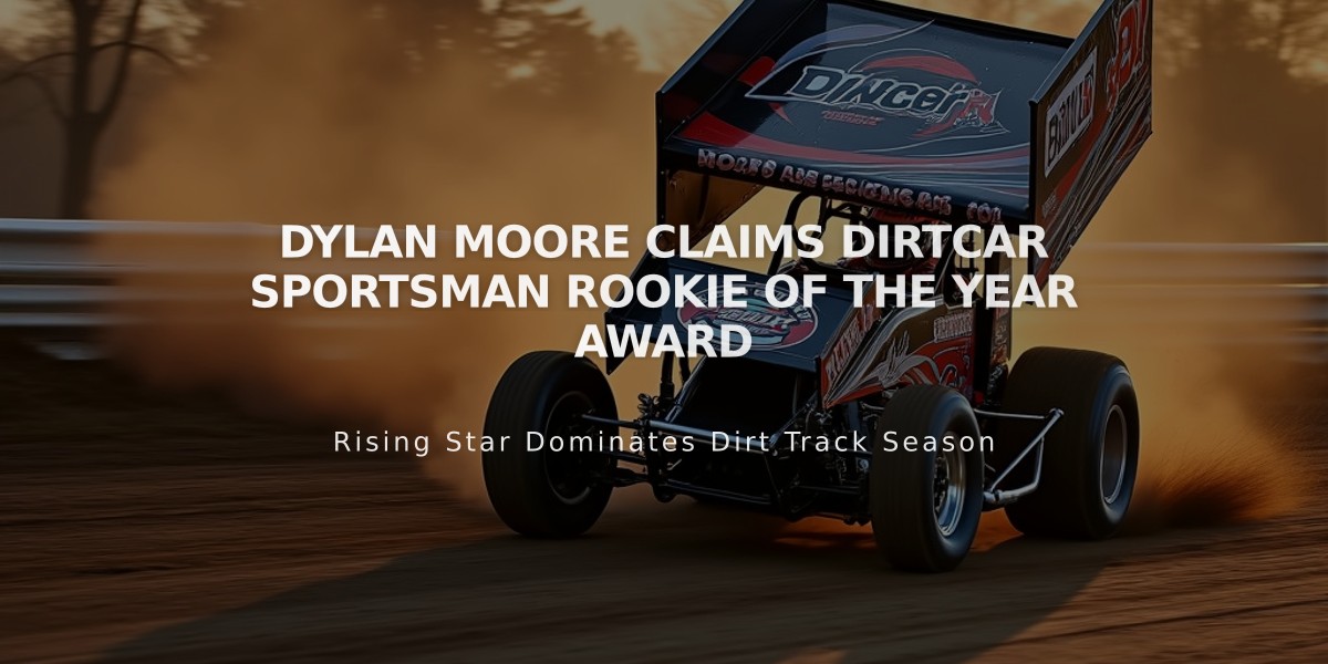 Dylan Moore Claims DIRTcar Sportsman Rookie of the Year Award