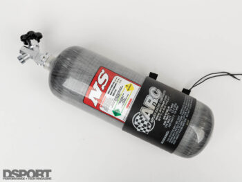 Race car nitrous bottle with heater