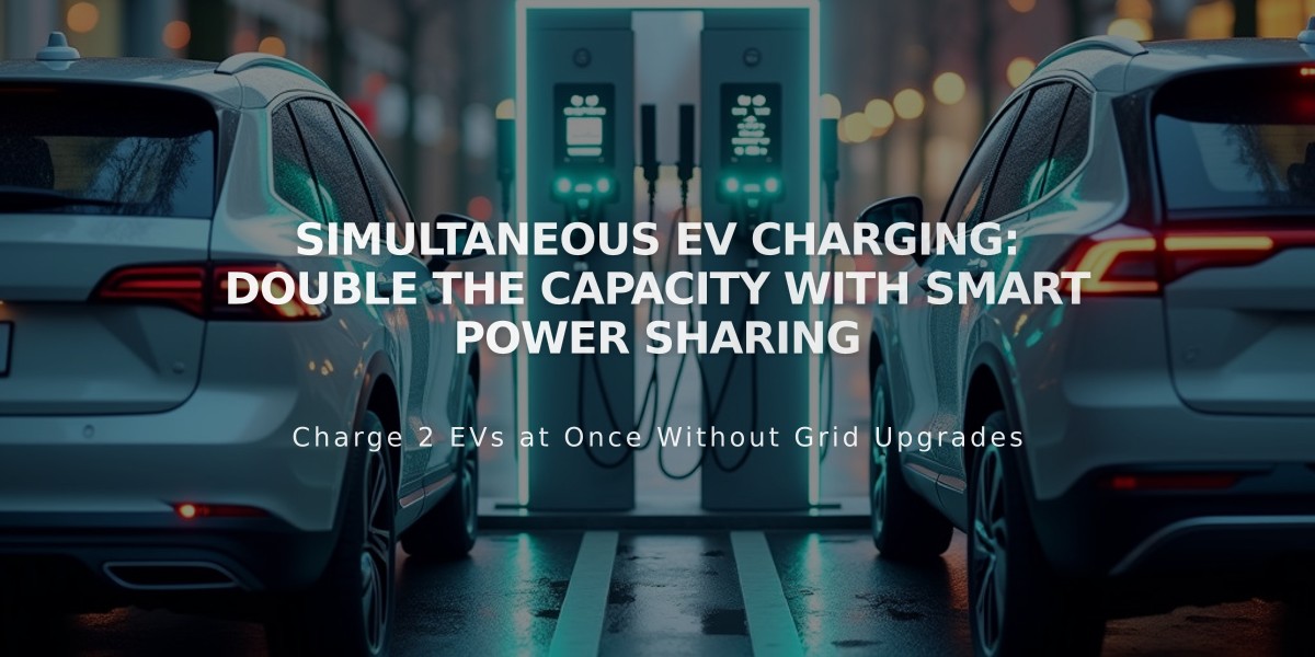 Simultaneous EV Charging: Double the Capacity with Smart Power Sharing