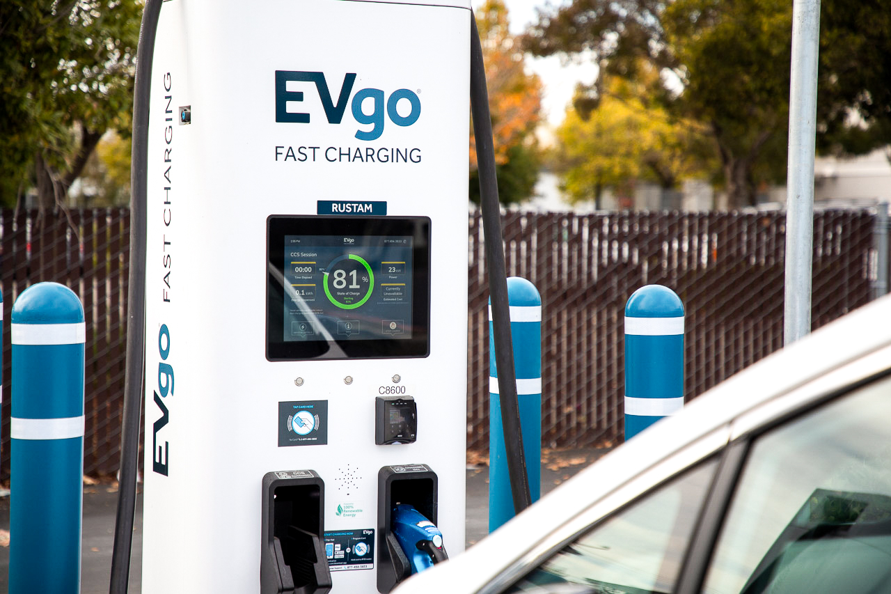 EVgo charger at Lucky supermarket