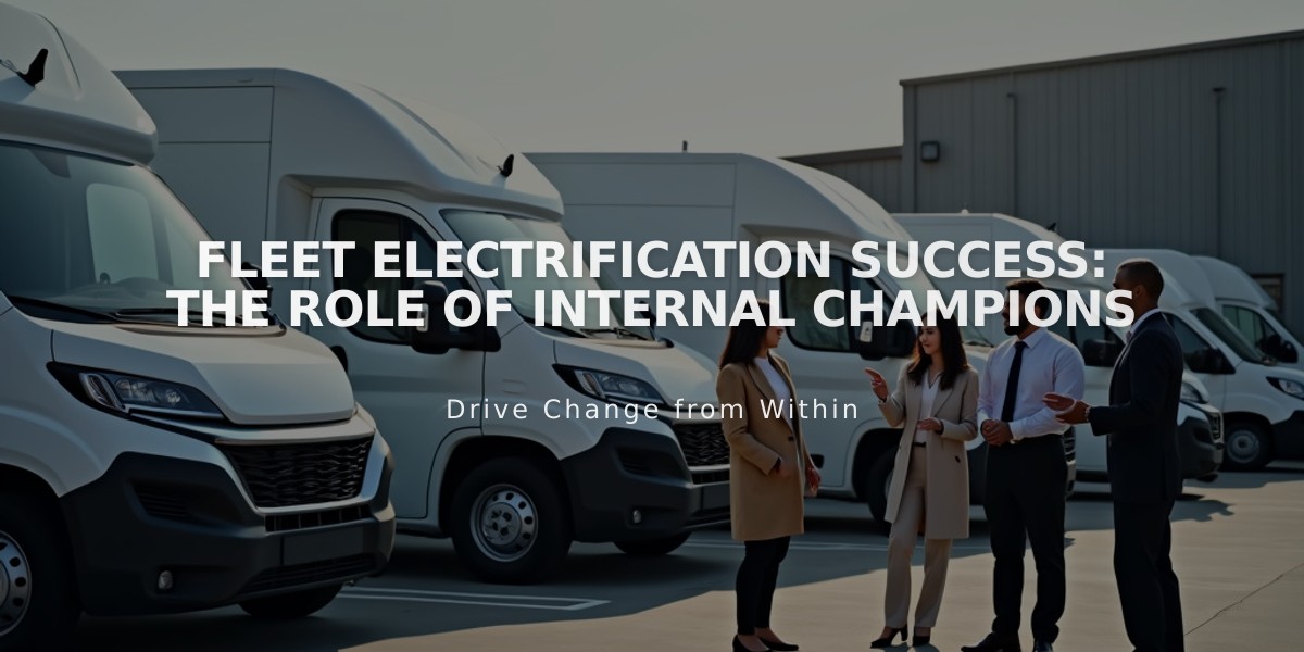 Fleet Electrification Success: The Role of Internal Champions