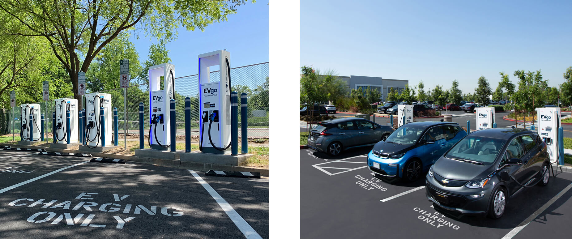 EV charging stations with customer