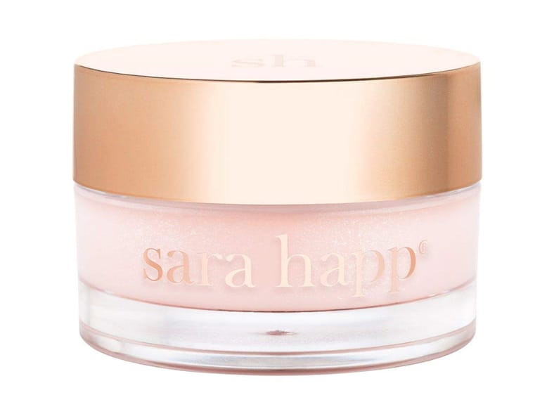 Luxury lip balm in glass jar