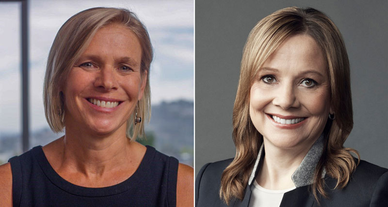 Professional headshots of two businesswomen