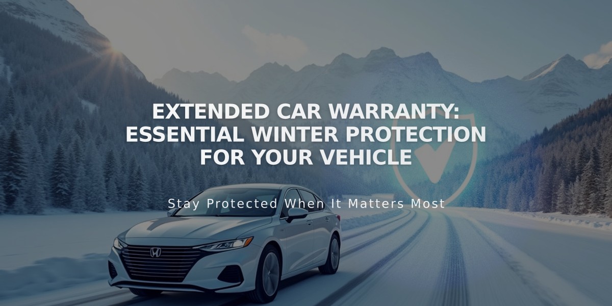 Extended Car Warranty: Essential Winter Protection For Your Vehicle