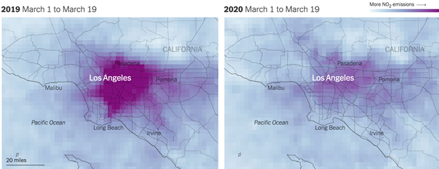 LA air quality map