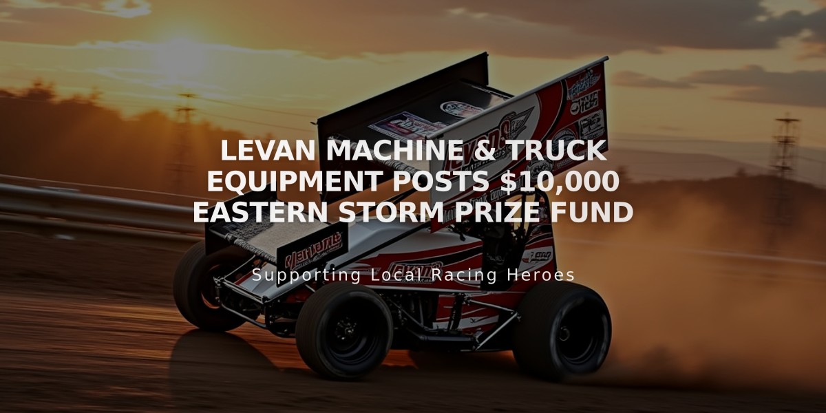 Levan Machine & Truck Equipment Posts $10,000 Eastern Storm Prize Fund