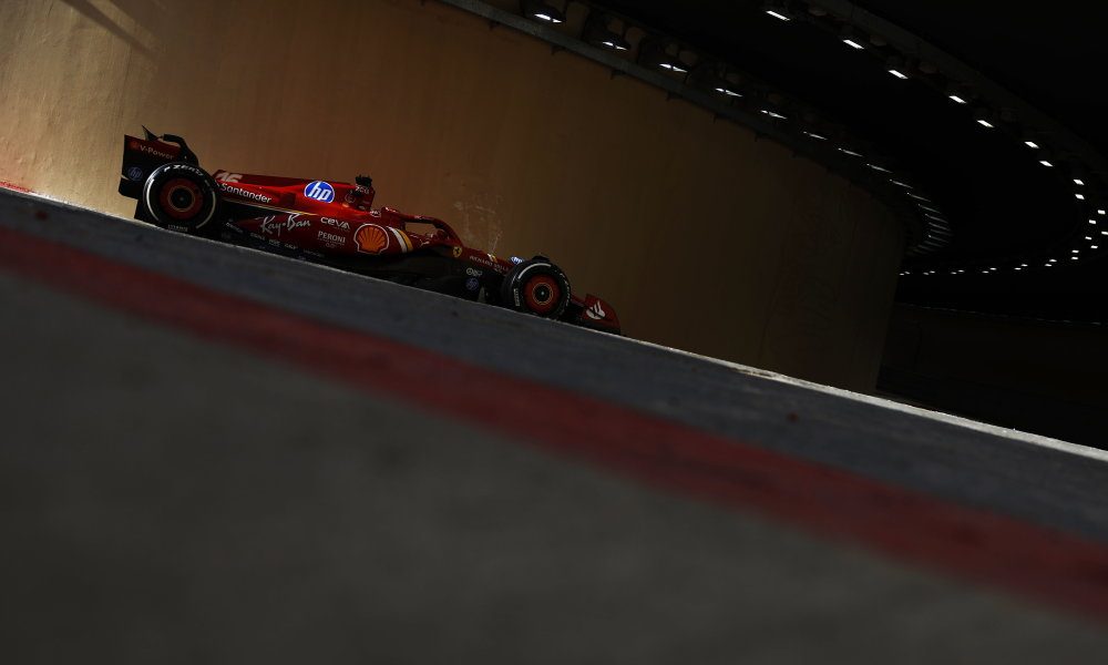 Red and black IndyCar racing vehicle