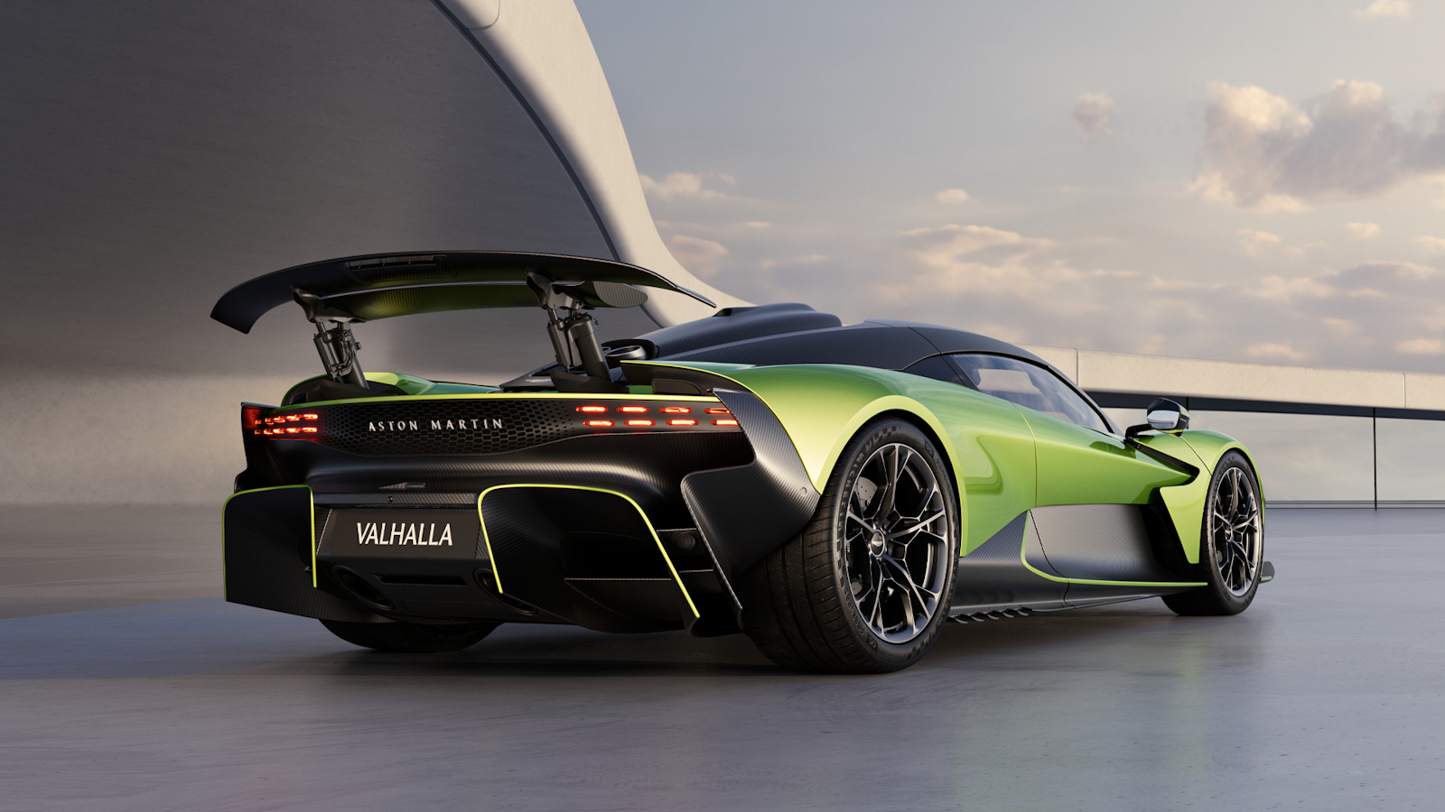 Aston Martin Valhalla's sleek rear design