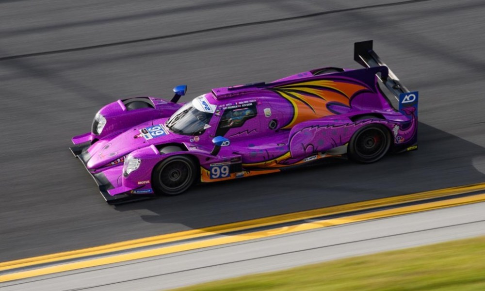 Purple Indy car racing