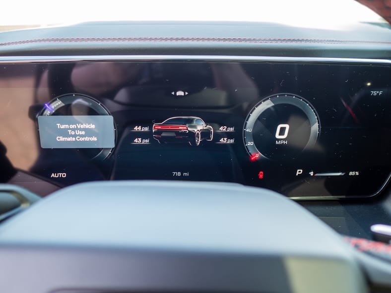 Dodge Charger Daytona EV driver display