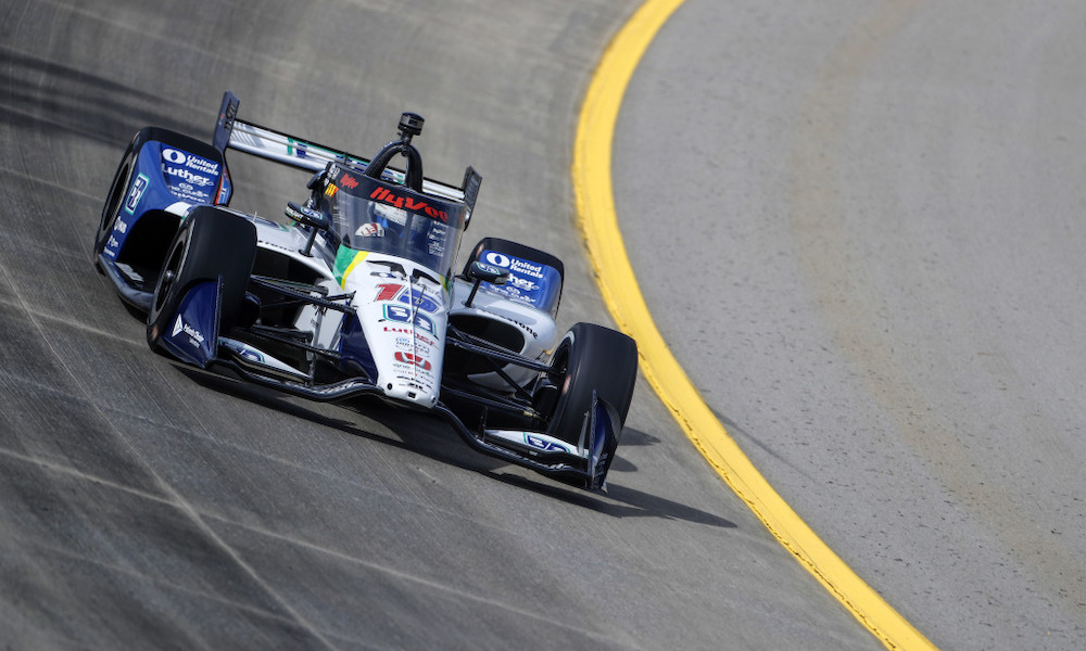 IndyCar racer on Nashville track