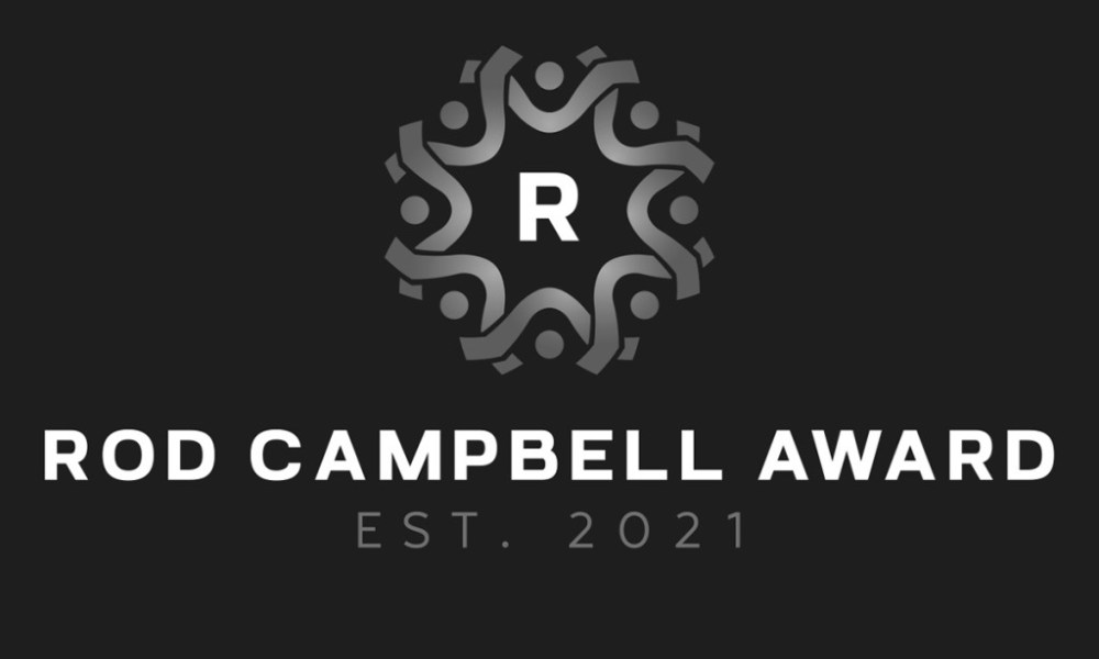 white Rod Campbell Award logo