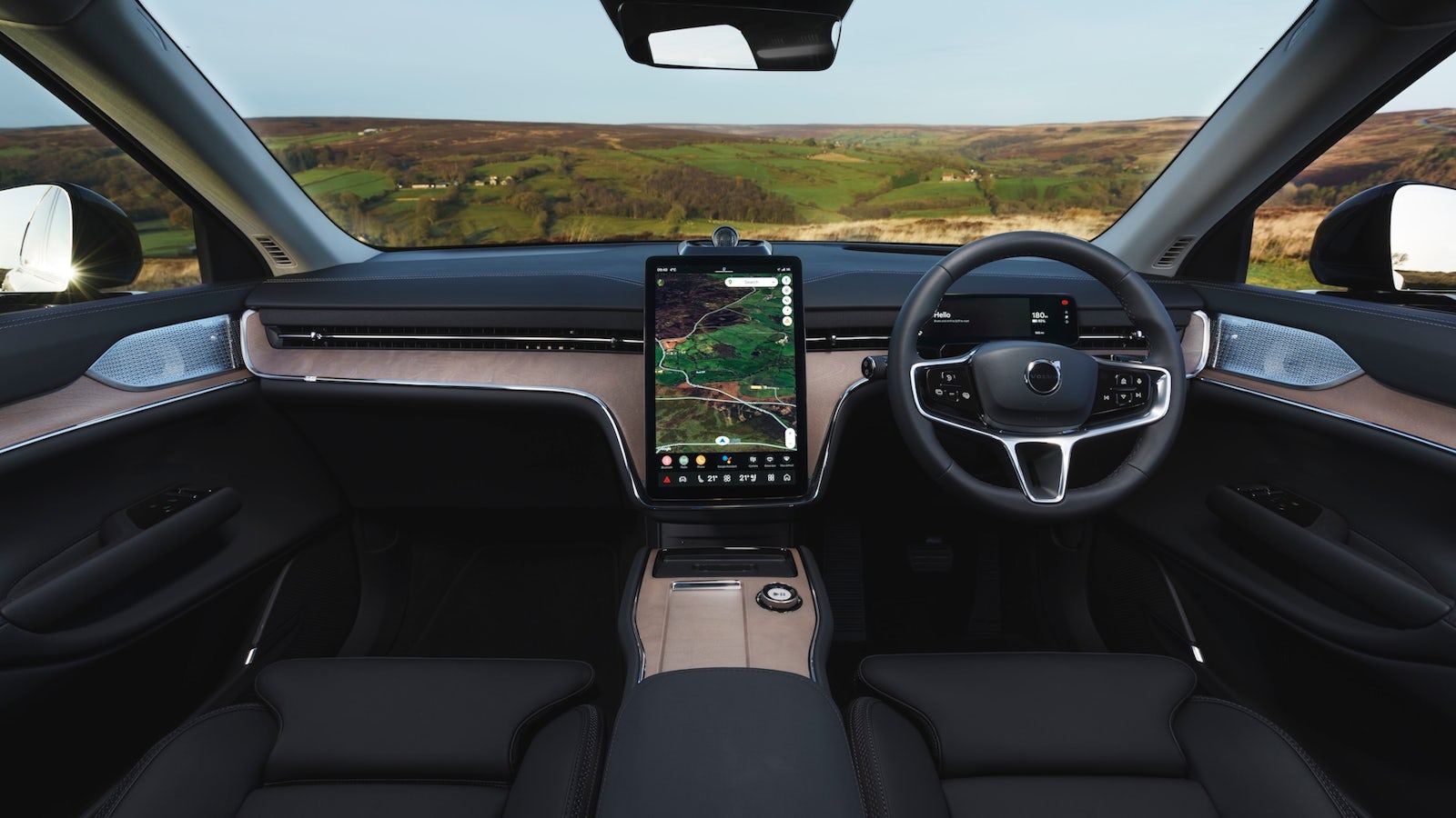 Interior dashboard of Volvo EX90 SUV