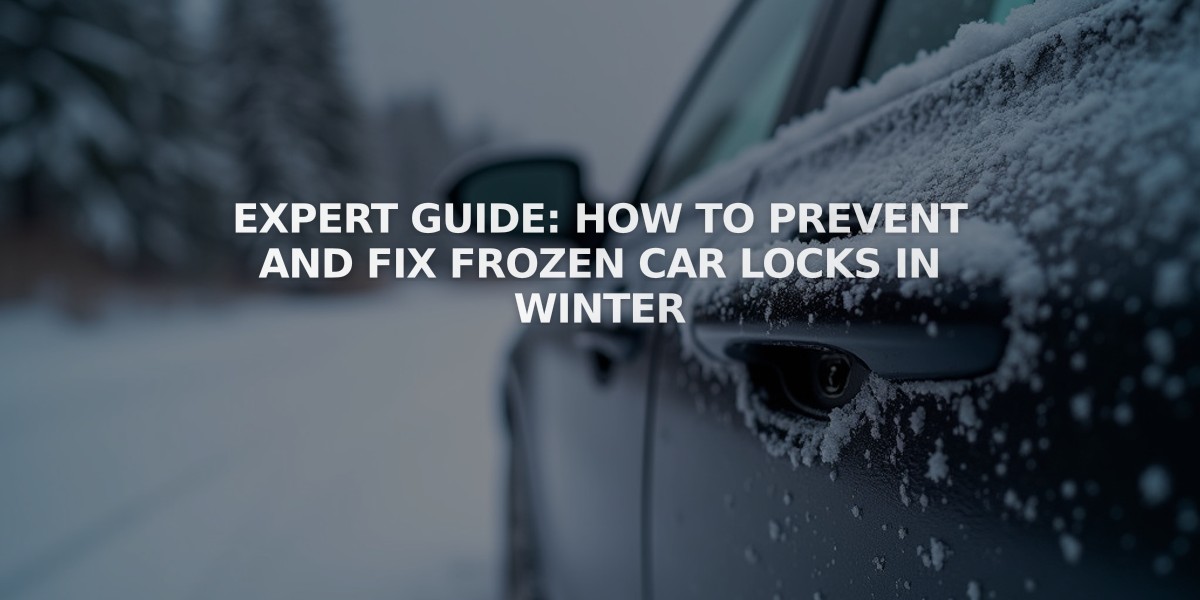 Expert Guide: How to Prevent and Fix Frozen Car Locks in Winter