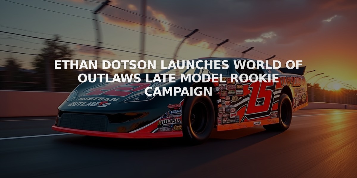 Ethan Dotson Launches World of Outlaws Late Model Rookie Campaign