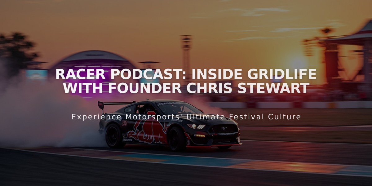 RACER Podcast: Inside GRIDLIFE with Founder Chris Stewart