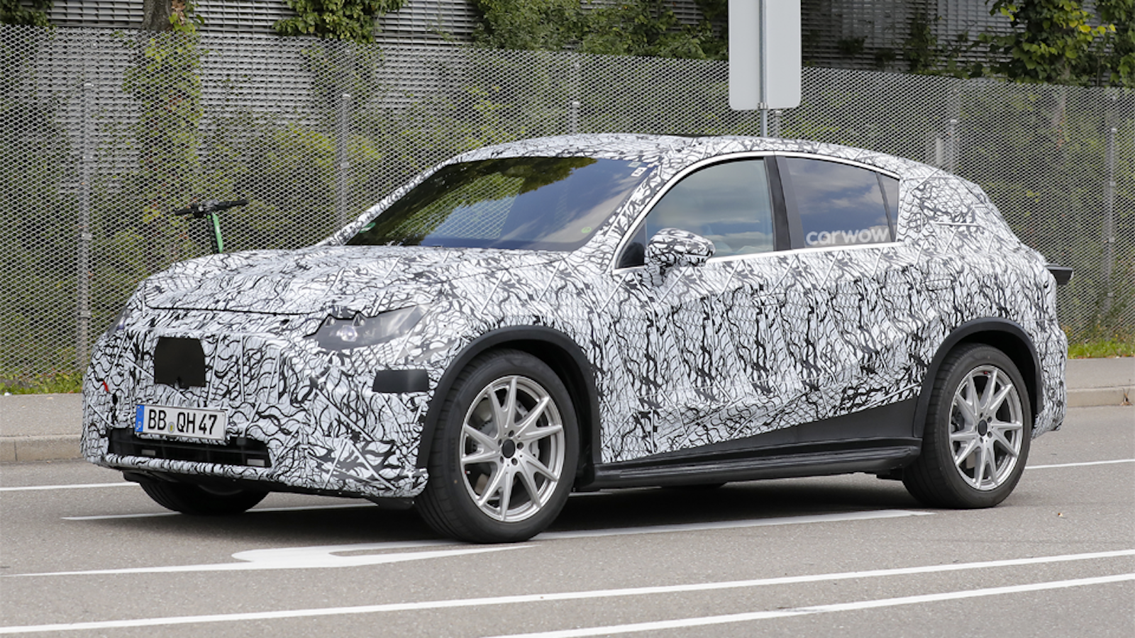 Mercedes EQC front view parked