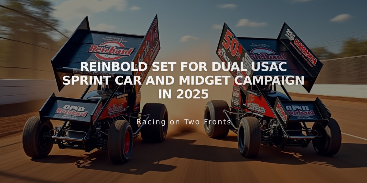 Reinbold Set for Dual USAC Sprint Car and Midget Campaign in 2025