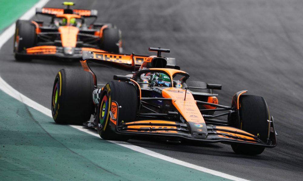 McLaren F1 cars on racetrack