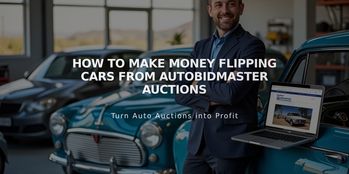 How to Make Money Flipping Cars from AutoBidMaster Auctions