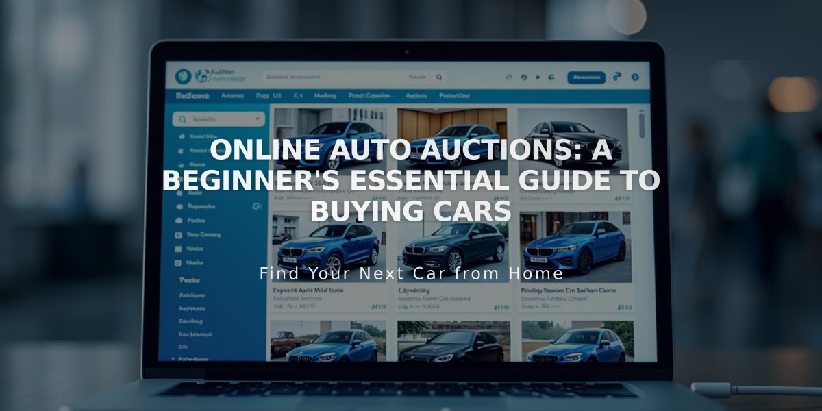 Online Auto Auctions: A Beginner's Essential Guide to Buying Cars