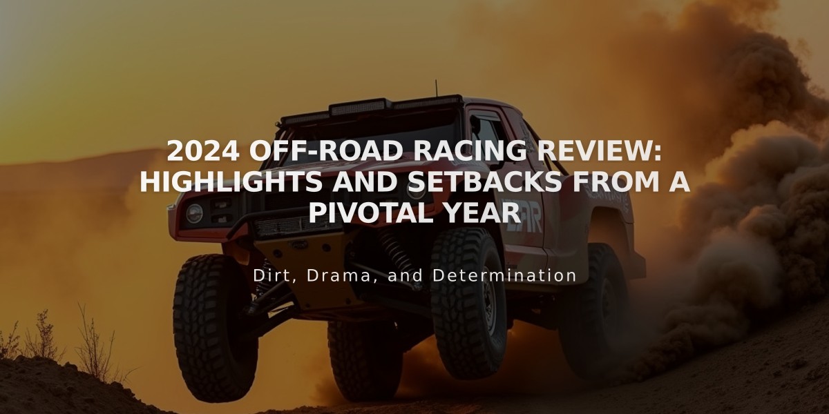 2024 Off-Road Racing Review: Highlights and Setbacks from a Pivotal Year