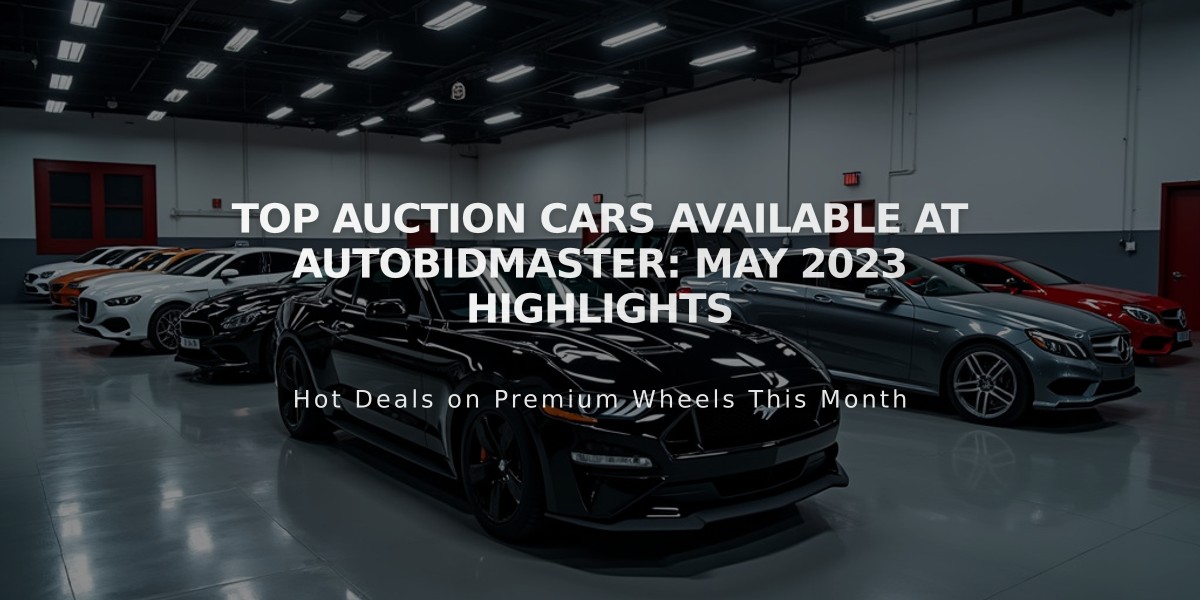 Top Auction Cars Available at AutoBidMaster: May 2023 Highlights