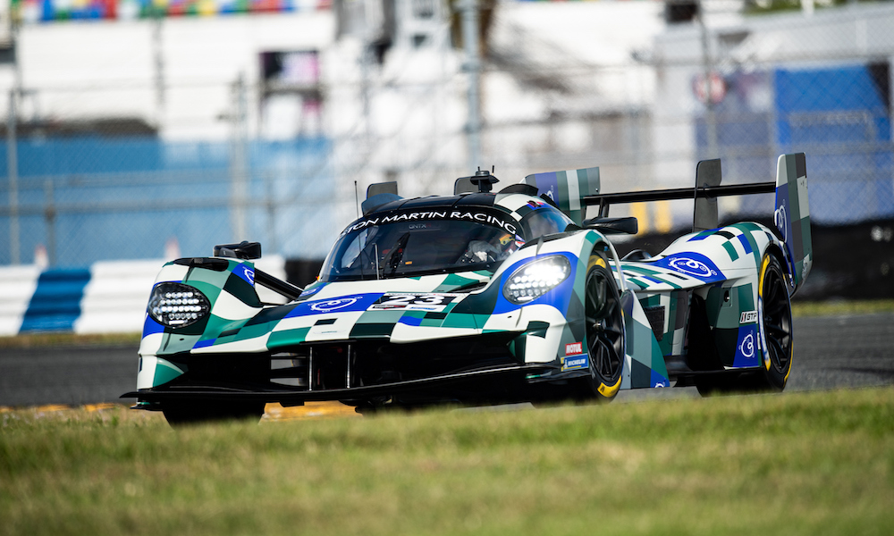 IMSA race car testing at Daytona