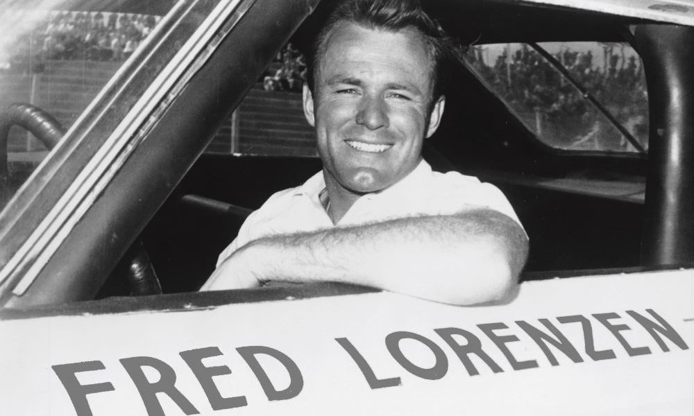 B&W portrait of Fred Lorenzen