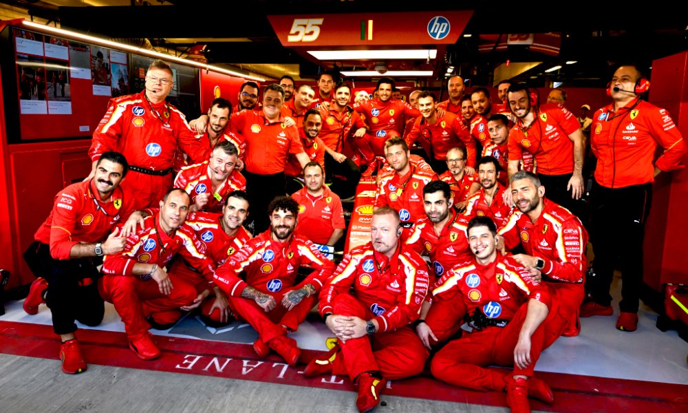 Ferrari Formula 1 team members gathered