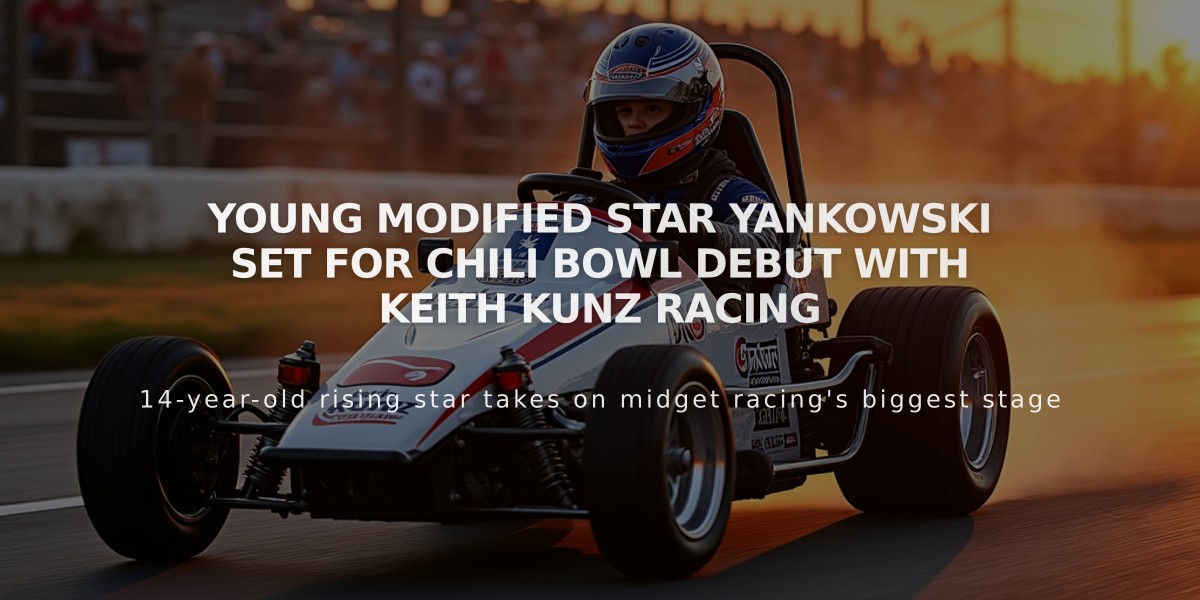 Young Modified Star Yankowski Set for Chili Bowl Debut with Keith Kunz Racing