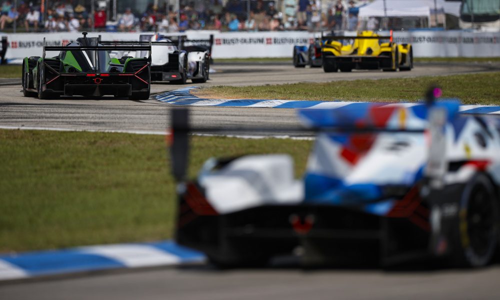 IMSA race cars at Sebring