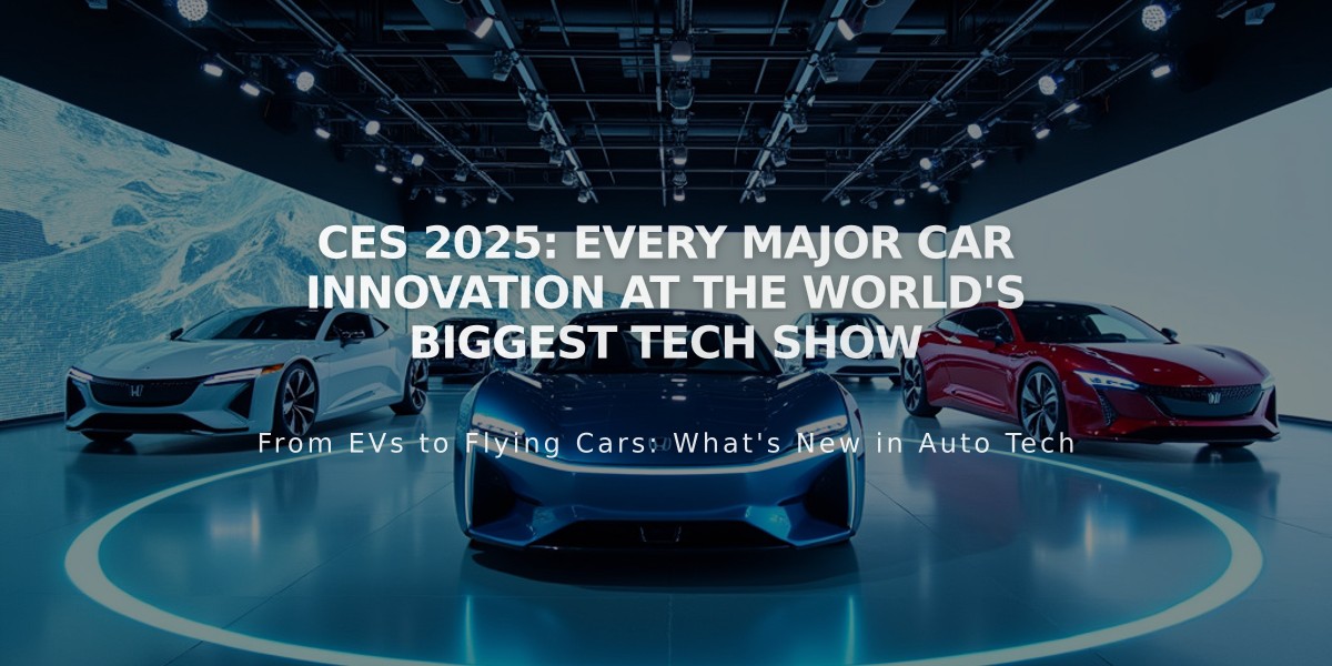 CES 2025: Every Major Car Innovation at the World's Biggest Tech Show