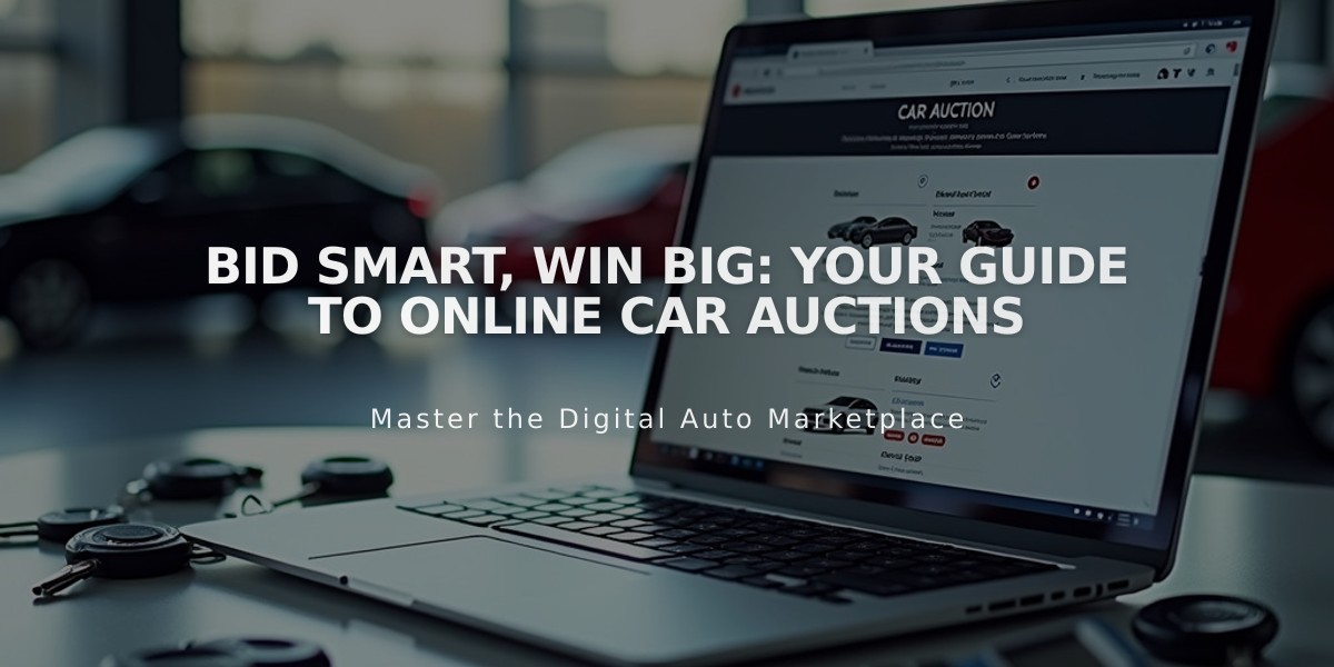 Bid Smart, Win Big: Your Guide to Online Car Auctions