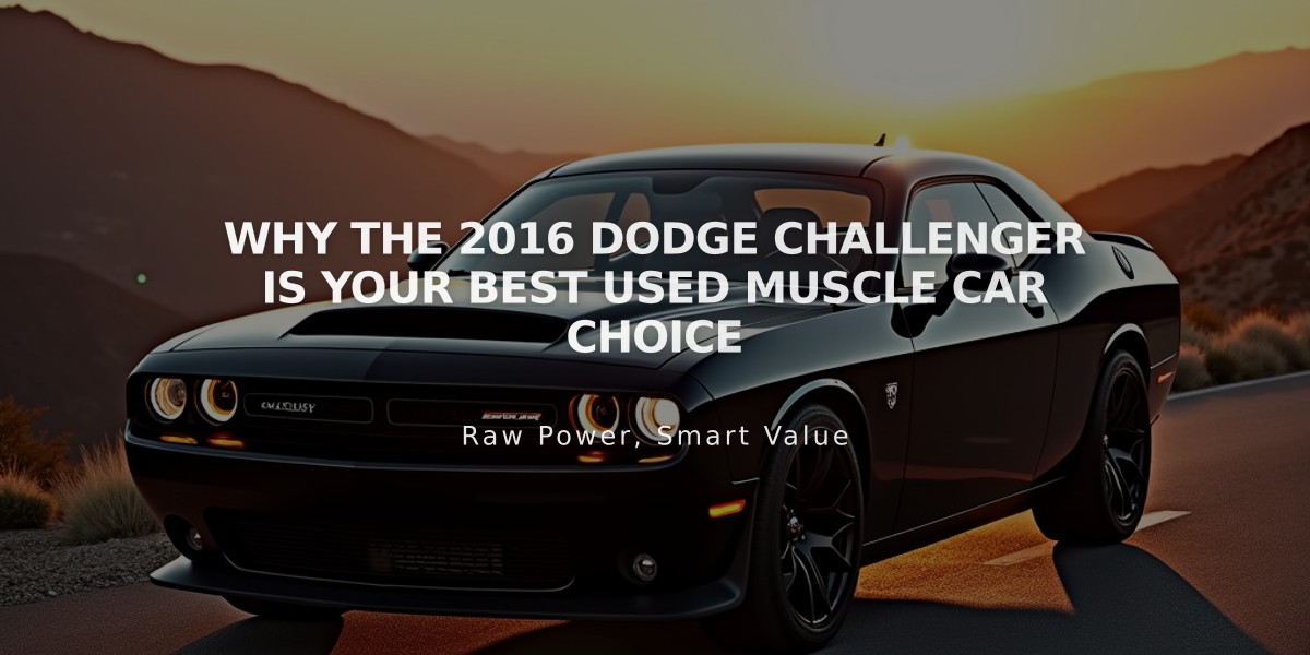 Why the 2016 Dodge Challenger Is Your Best Used Muscle Car Choice