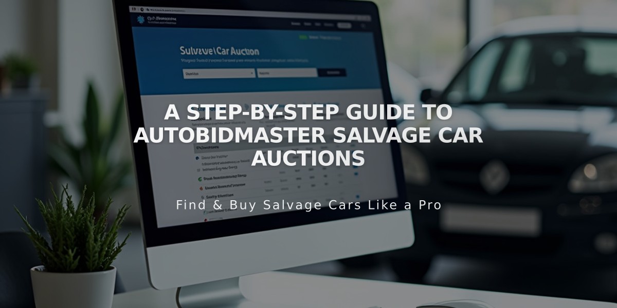 A Step-by-Step Guide to AutoBidMaster Salvage Car Auctions